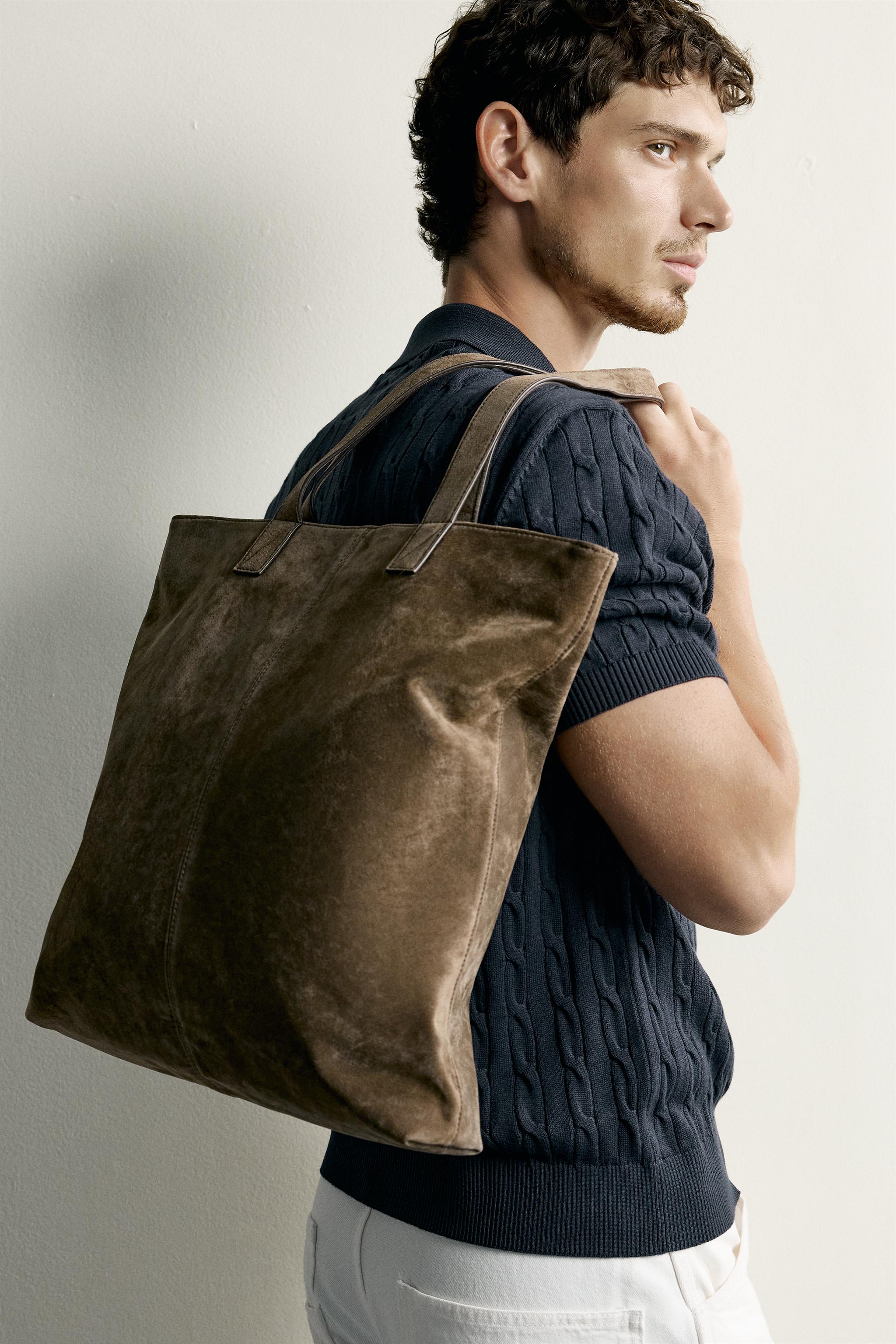 LEATHER SHOPPER BAG